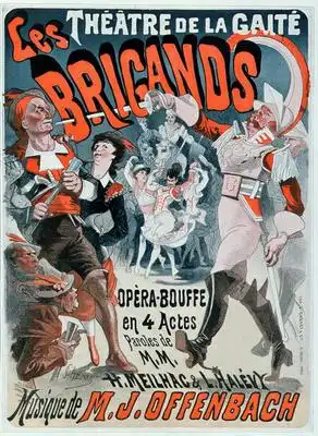 Cheret, Jules: Opera bouffe Les Brigands